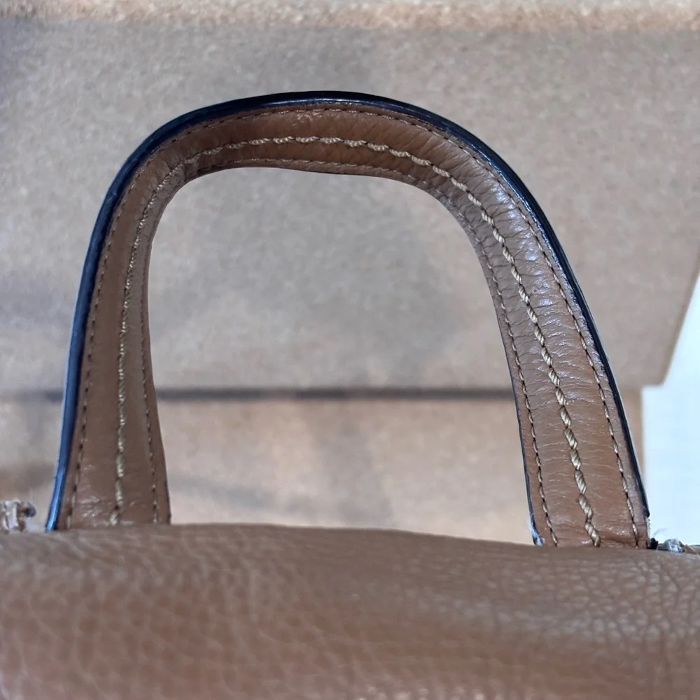 COACH Park Medium Tan Leather Backpack (2013) - Picture 12 of 16